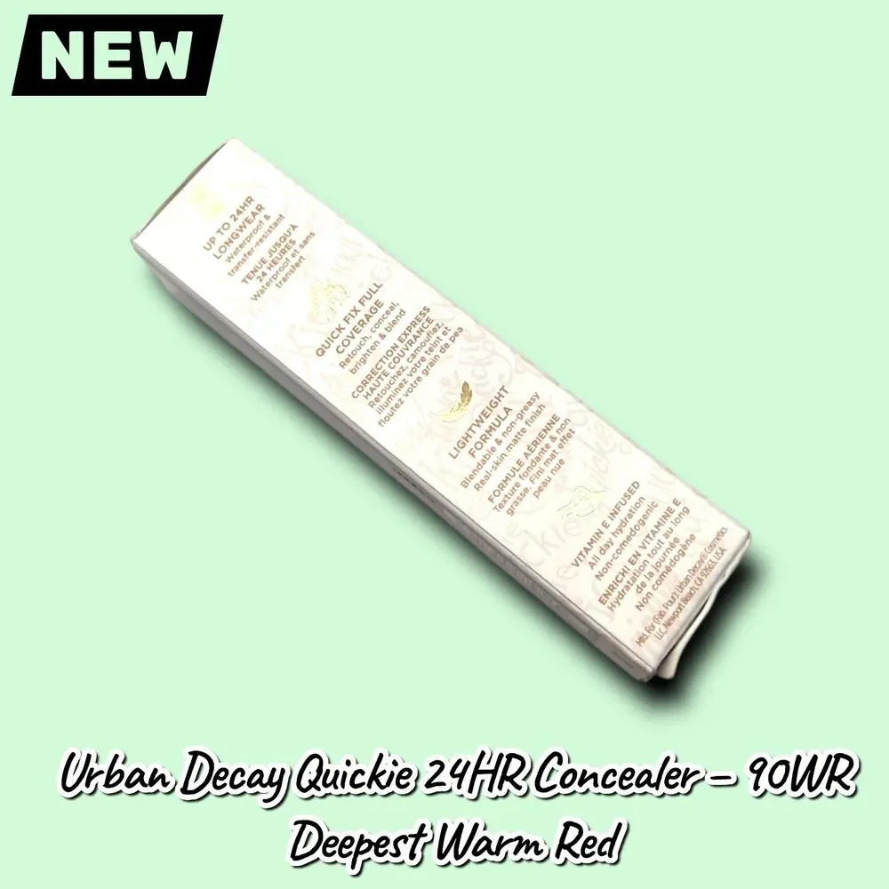 New Urban Decay Quickie 24HR Full-Coverage Waterproof Concealer – 90WR Deepest W